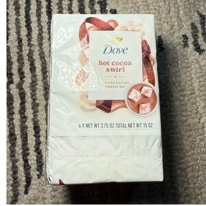 Dove Hot Cocoa Swirl Beauty Bar‎ 4 Pack Limited Edition Soap Set
